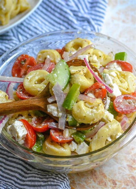 Mediterranean Tortellini Pasta Salad Recipe Pasta Salad With Tortellini Tortellini Pasta