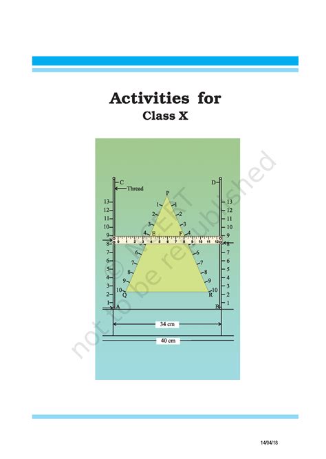 CBSE Class 10 Maths Lab Manual Activity Part 1 English Activities For