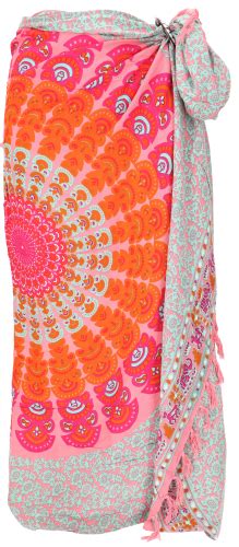 Bali Sarong Wall Scarf Wrap Skirt Mandala Pareo Mintorange