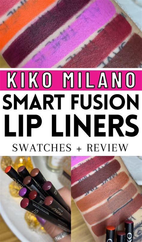 Gorgeous Kiko Smart Fusion Lip Pencil Swatches Review