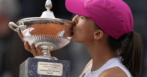 Brilliant Swiatek Beats Sabalenka Again To Win Third Rome Title