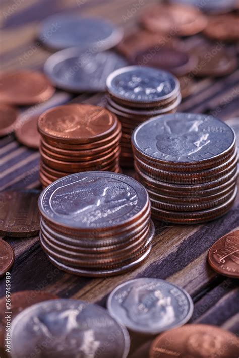 American Coins Pile