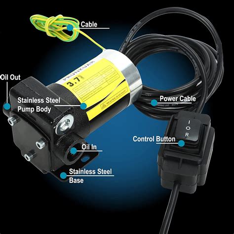 Snapklik Fuel Box Transfer Pump Kit Portable Heavy Duty Electric