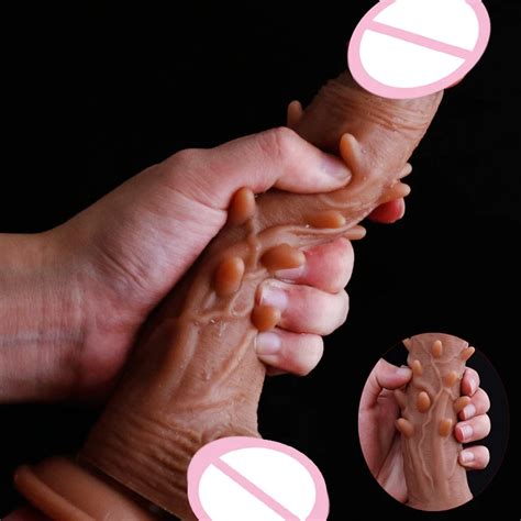 Super Soft Dildo Suction Cup With Hangnail Realistic Jelly Dildo