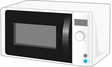 Cute Happy Microwaves Technology Vector Illustration Royalty Free