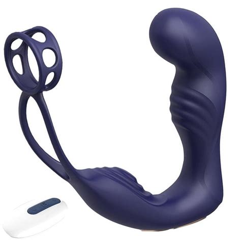 Thrusting Anal Vibrator Prostate Massager Anal Plug Vibrating Male