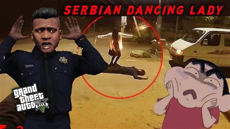 GTA 5 Franklin Found SERBIAN DANCING Lady In GTA 5 Shinchan Fart On