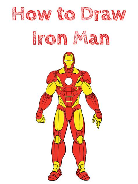 How To Draw Iron Man Easy Drawing Tutorial For Kids | Images and Photos ...