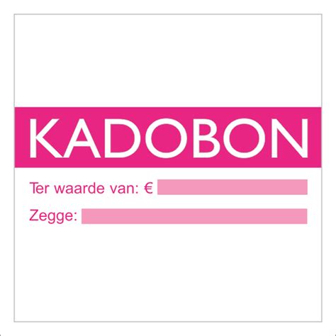 Kadobon Blok Pink Mini Art