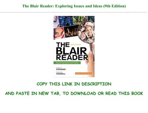 Download The Blair Reader Exploring Issues And Ideas 9th Edition