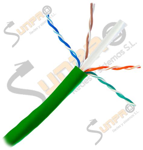 Cable Cat 6A U UTP CU LSZH rígido 305m blanco CPR Dca Sunpro Redes