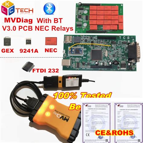 Pcs Newest Mvd Tcs Cdp Pro Mvdiag V Board Obd V Nec Relay