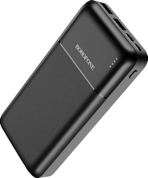 Borofone BJ16A Power Bank 20000mAh με 2 Θύρες USB A Μαύρο Skroutz gr