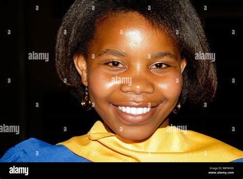 Primary School Graduates At Graduation Ceremony Stock Photo Alamy