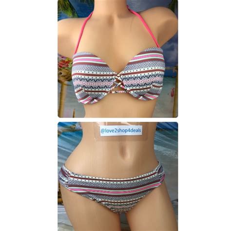 Victorias Secret Bandeau Bikini Swim Set Gem