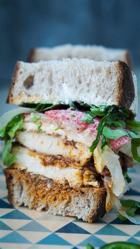 Spicy Chicken Sandwich - Molé in the Wall