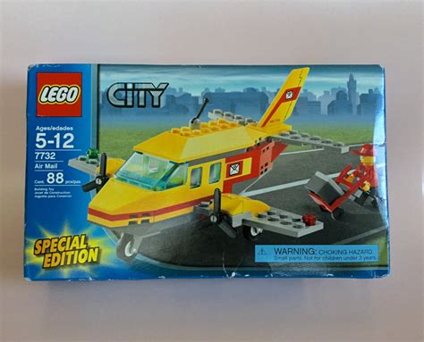 Lego City Air Mail 7732 Airplane 2008 Set Unopened Retro Lego Toys