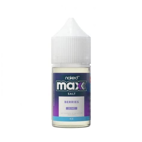 Naked Vape Salts Max Berries Ice Bring My Vape