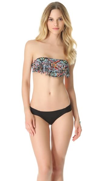 L Space Jessie Fringe Bandeau Bikini Top SHOPBOP