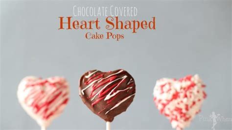 Chocolate Covered Heart Shaped Cake Pops - PinkWhen