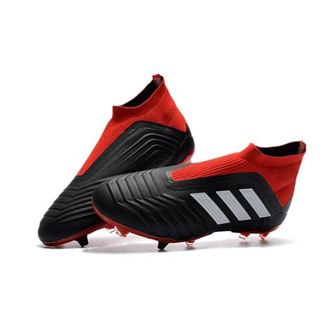 Nowe Korki Pi Karskie Adidas Predator Fg Czarny Czerwony Bia Y