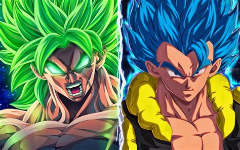 Download wallpapers Broly vs Gogeta, 4k, Dragon Ball, fan art, DBS, Dragon Ball Super, Broly ...