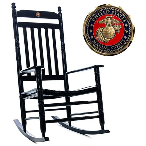 Us Marine Corps Rocking Chair Military Rocking Chairs Cracker