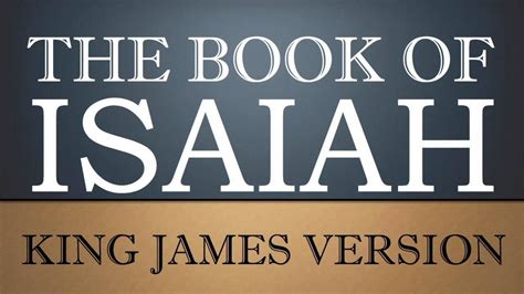 Book Of Isaiah Chapter Kjv Audio Bible Youtube