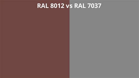 Ral 8012 Vs 7037 Ral Colour Chart Uk