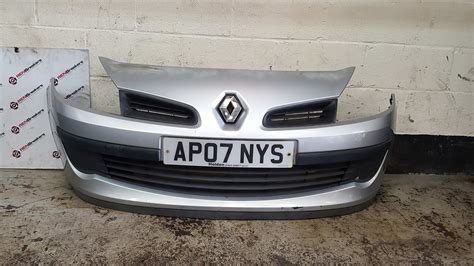 Renault Clio Mk Front Bumper Silver Ted Laquer Peel