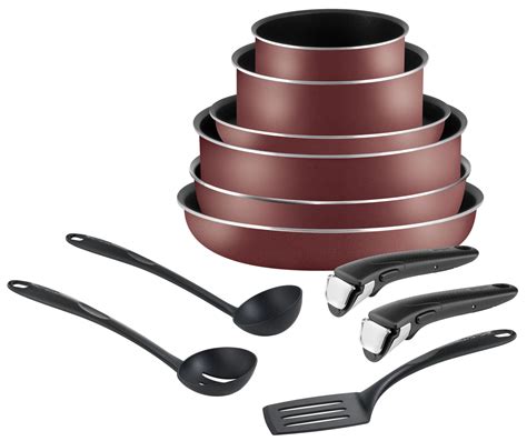 Набор посуды Tefal Ingenio Red 11 предметов 04186850, цена 11999.00 руб ...