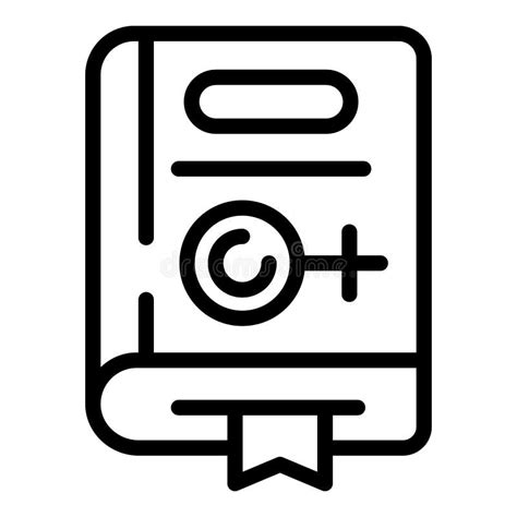 Sex Education Book Icon Outline Vector Sexual Health Stock