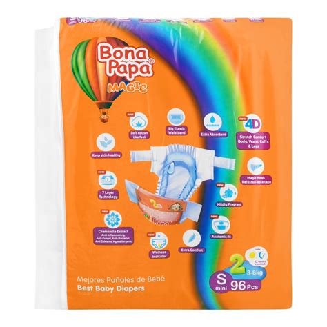 Order Bona Papa Magic Baby Diapers S Mini No 2 3 6kg 96 Pack