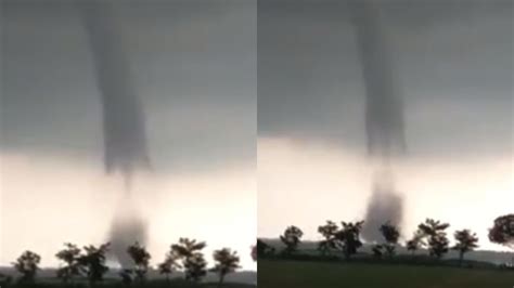 Tornado Hits Assams Barpeta Visual Caught On Camera Watch India Tv