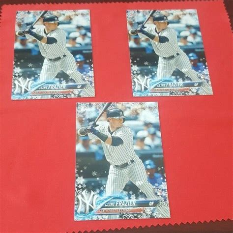 2018 Topps Holiday Hmw38 Clint Frazier 3 Count Rookie Card Lot New York