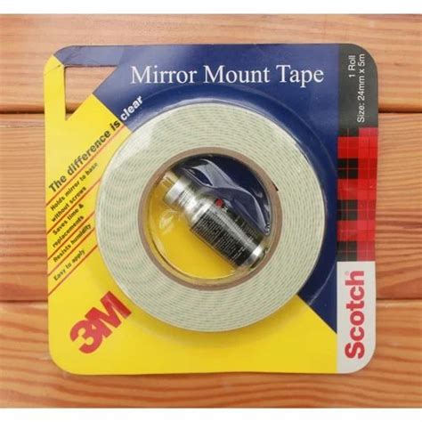 Color White M Mm Mirror Mount Scotch Tape At Roll In Navi