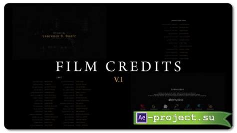 Videohive Film Credits V Project For After Effects