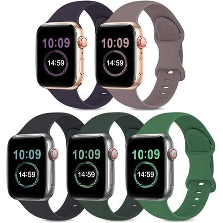 5 Pack Bands Compatible with Apple Watch Band 42mm 44mm 45mm ...