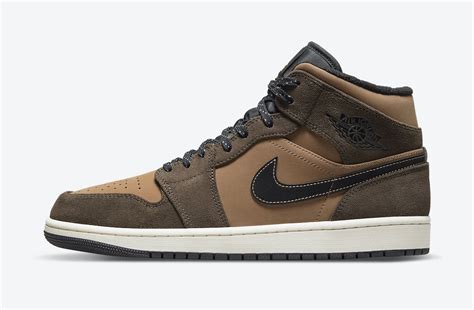 Air Jordan 1 Mid Appears In Earthy Browns The Elite