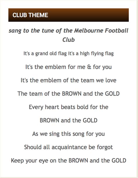 Club Song – BORONIA HAWKS FOOTBALL NETBALL CLUB INC.