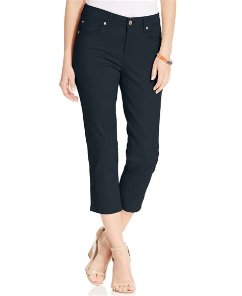 Jones New York Signature Soho Capri Pants In Blue Lyst