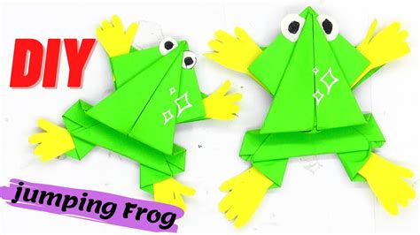 How To Make A Paper Jumping Frog Fun And Easy Origami