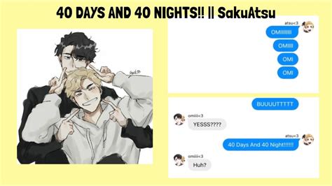 40 Days And 40 Nights SakuAtsu Fluff Haikyuu Texts YouTube