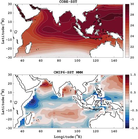 A Climatological Jjas Mean Sea Surface Temperature Sst Over The