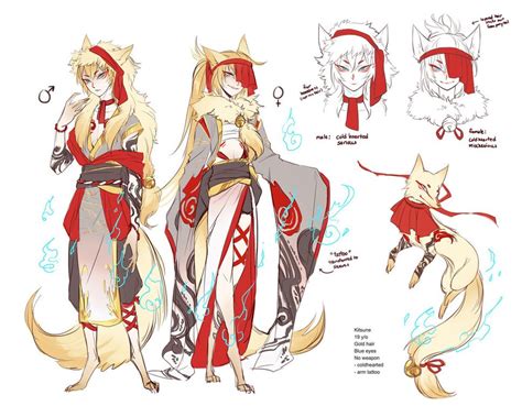 Kitsune Lowahs Posse Anime Character Design Fantasy Character