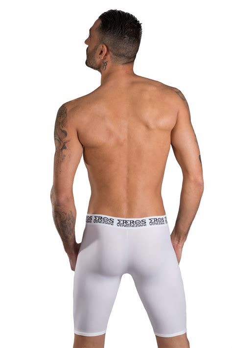 mm dessous EROS VENEZIANI Herren Lang Pant Push Up 7351E weiß