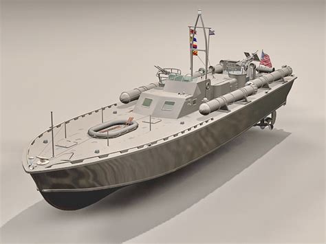 Motor Torpedo Boat PT-109 3D model Download for Free