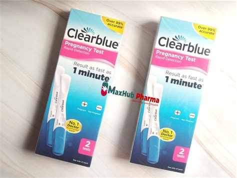 Clearblue Rapid Detection Pregnancy Test By 2 Tests Maxhub Pharmacy