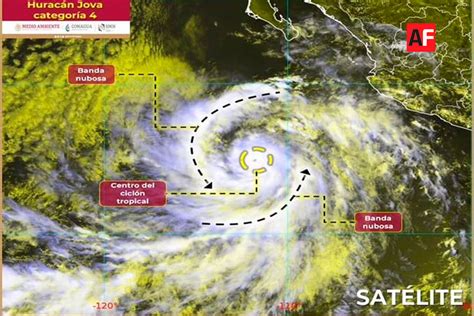 Jova ya es huracán categoría 4 y seguirá generando lluvias fuertes en