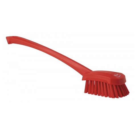 Brosse Main Manche Long Vikan Mm Dur Rouge